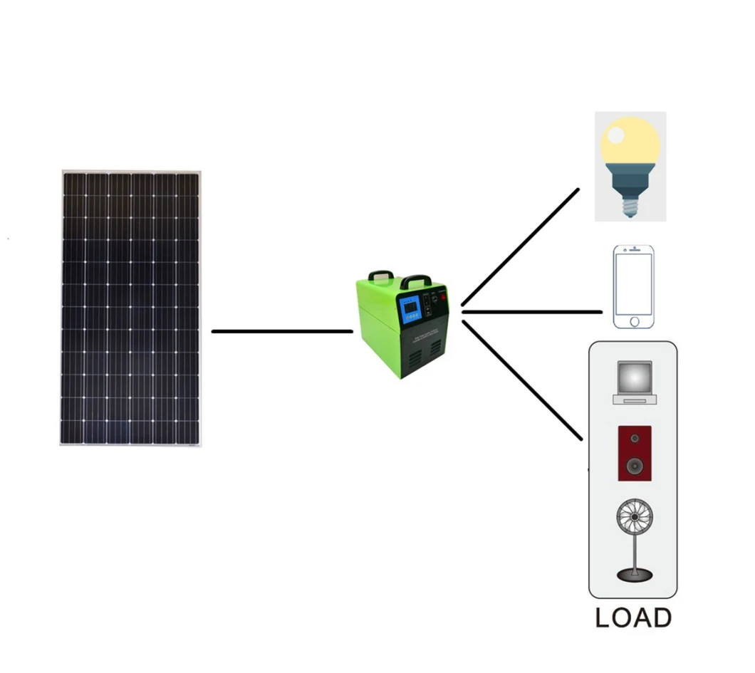 Solar Lighting System 1000W Portible Solar Power Generator System All in One Solar Power Kits