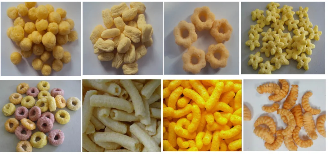 Corn Puff Snack Production Line / Puffing Corn Extruder Machine / Snack Extruder Process Line
