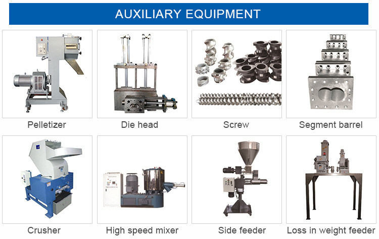 Filler Masterabatch Twin Screw Plastic Compounding Pelletizing Machine