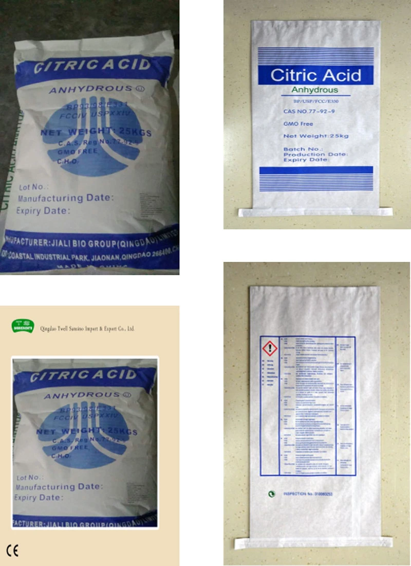 Lowest Price Citric Acid China Manufacturer, Amino Acid, 25kg Bag Citric Acid