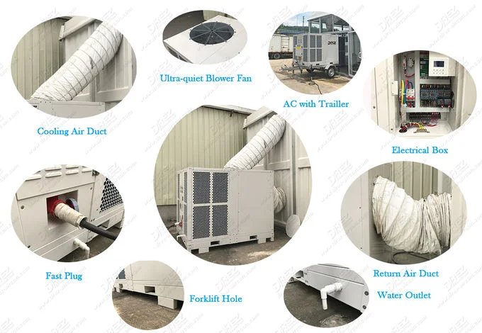 25HP Ducted Outdoor Tents Industrial Exhibition Portable Air Conditioner