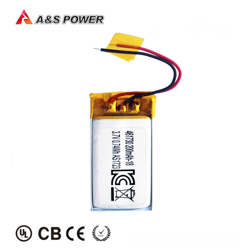 Lipo Li-Polymer 3.7V 461730 200mAh Li Ion Polymer Lithium Battery