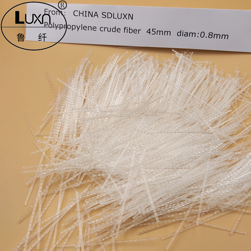 Polypropylene Fiber Concrete Fiber Manufacturer/PP Crude Fiber