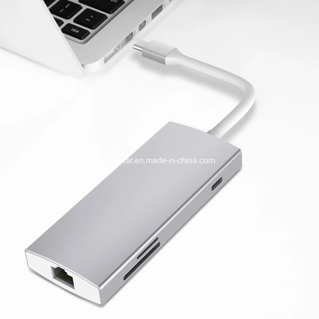 7 in 1 Smartphone Laptop TF and SD USB Type C Adapter Hub
