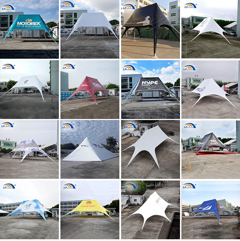Outdoor Customized Printed Double Top Event Star Shade Tent for Display Trade Show