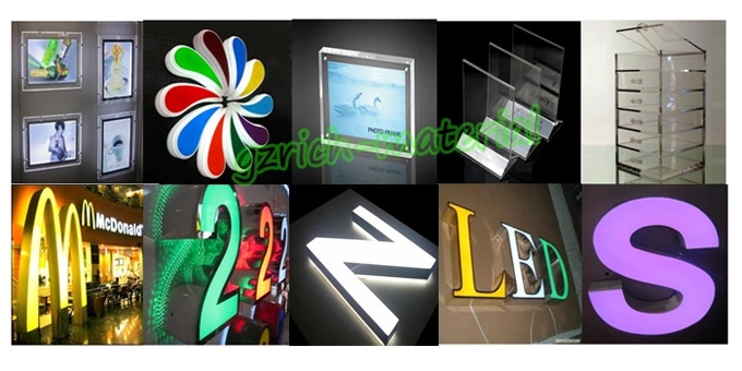 Plastic Plexiglass PMMA Sheet/Perspex Acrylic Sheet for Letter Signs