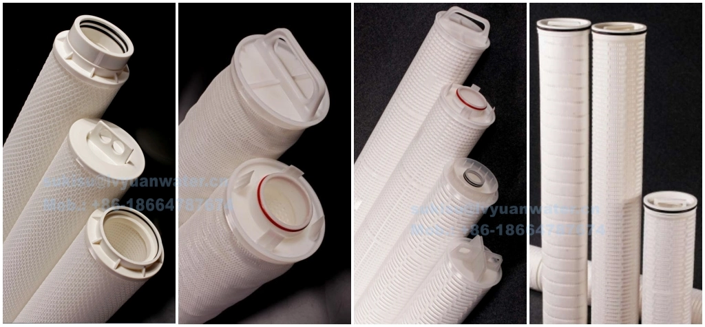 40 60 Inch Big Flow Glass Fibre Polypropylene Membrane Pleated Filter Cartridge with 5 10 20 Microns
