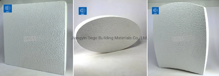 Free Suspension Circle Acoustic Panels Sound-Absorbing Ceiling Panels Material Fiberglass Square Edge