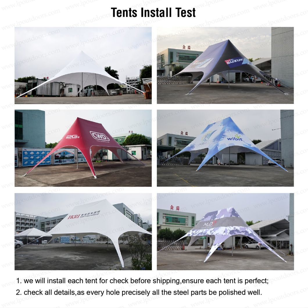 8X12m Full Logo Printing Star Shade Tent for Event