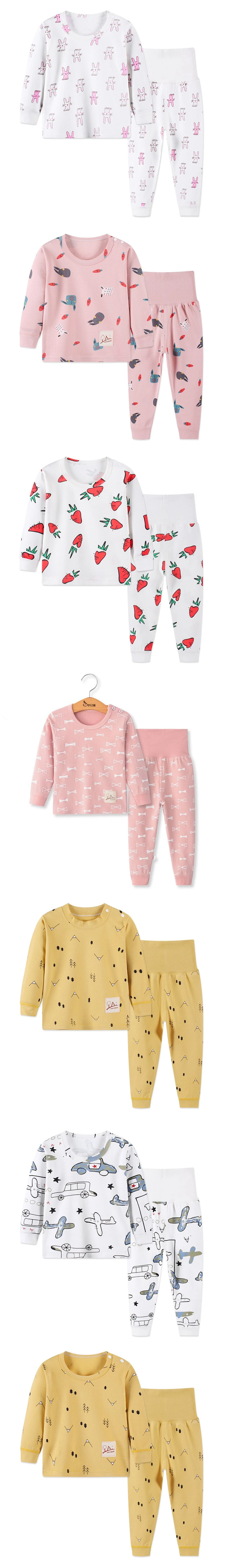 Essentials Baby Long-Sleeve Tight-Fit 2-Piece Pajama Set