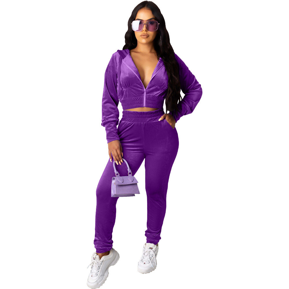 Ladies Sweatsuit Cotton Tracksuits for Women Girls Fall Women Joggers Suits Sets Womens Clothing