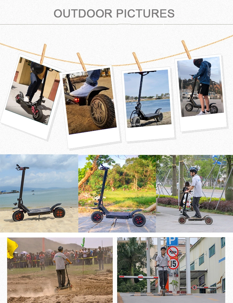 10-Inch Foldable Electric Scooter off Road Ebike 3600W Dual Motor Electric Scooter