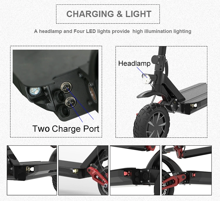 Fast Speed 70km/H Fast Foldable Electric Scooter 3600W, Scooter Electric Adult, Electric Scooter Dual Motor