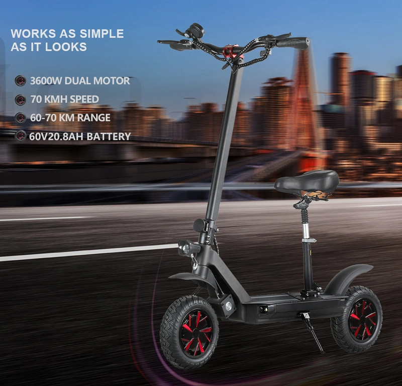 2021 New New Design 100W Powerful Folding Electric Scooters Scooter Electric 2 Wheels Scooter Electric