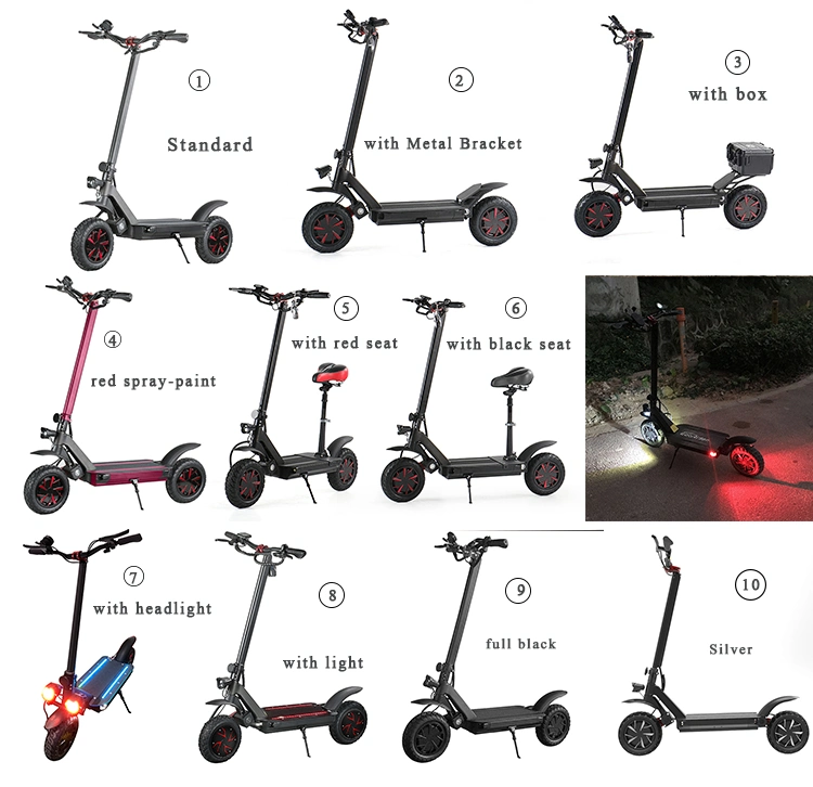 Electric Drifting Scooter 3600W 60V Ecorider E Cool Kick Scooter Foldable with Seat