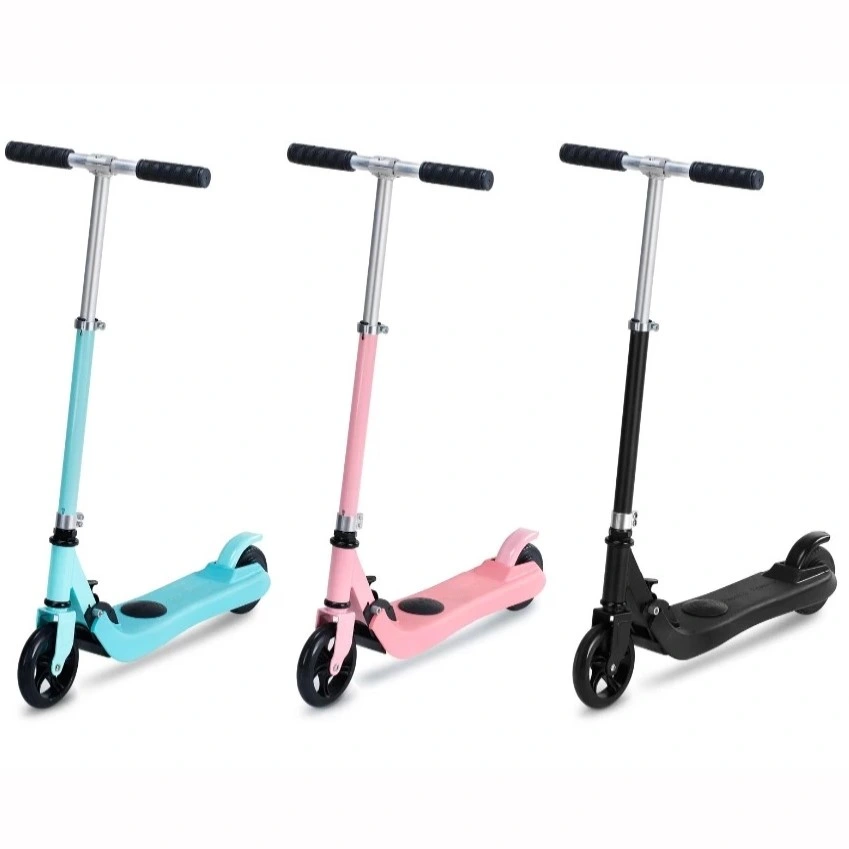 Folding Lightweight Mini Electric Scooter Height Adjustable with Big Wheel for Kids Leisure