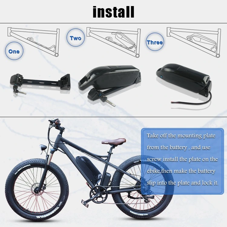 Free Shipping 36V 10ah 10s4p Electric Bike Phylion Lithium Battery with 42V2a Charger