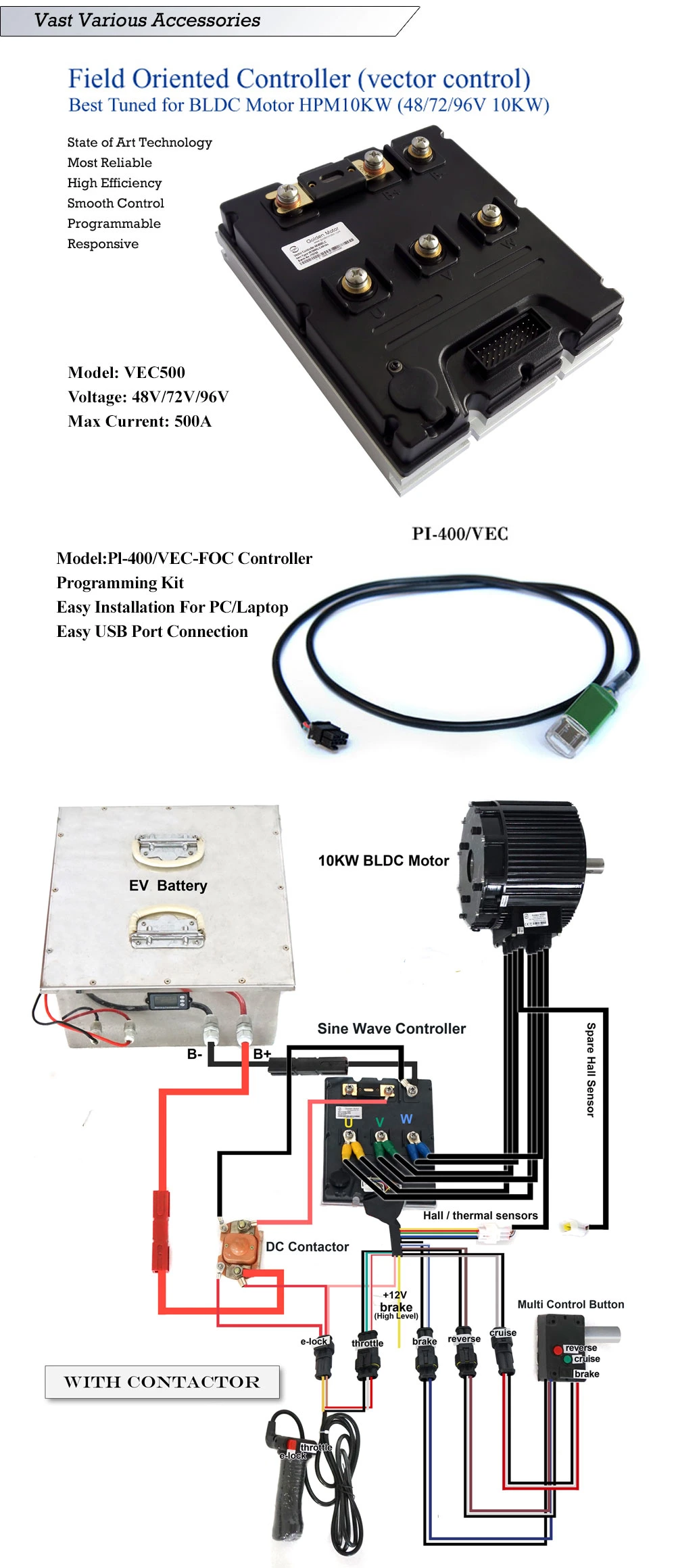 10KW brushless motor for electric motorcycle 72V electric motorcycle motor