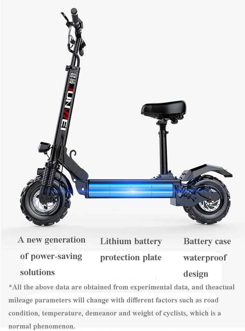 New Cheap Adult F1 60km/H Offroad Electro Scooter Foldable E Roller Mobility E-Scooter Electric Scooter 500W with Seat