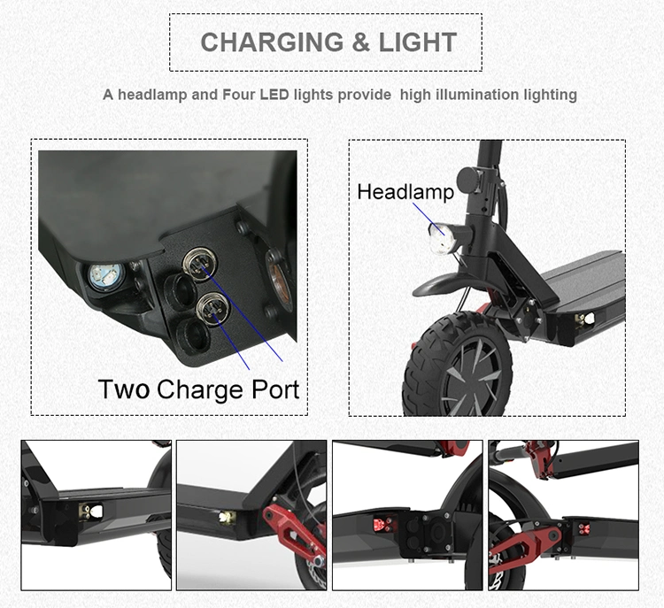 Folding Portable 3000W Powerful Electric Scooter off Road for Adult