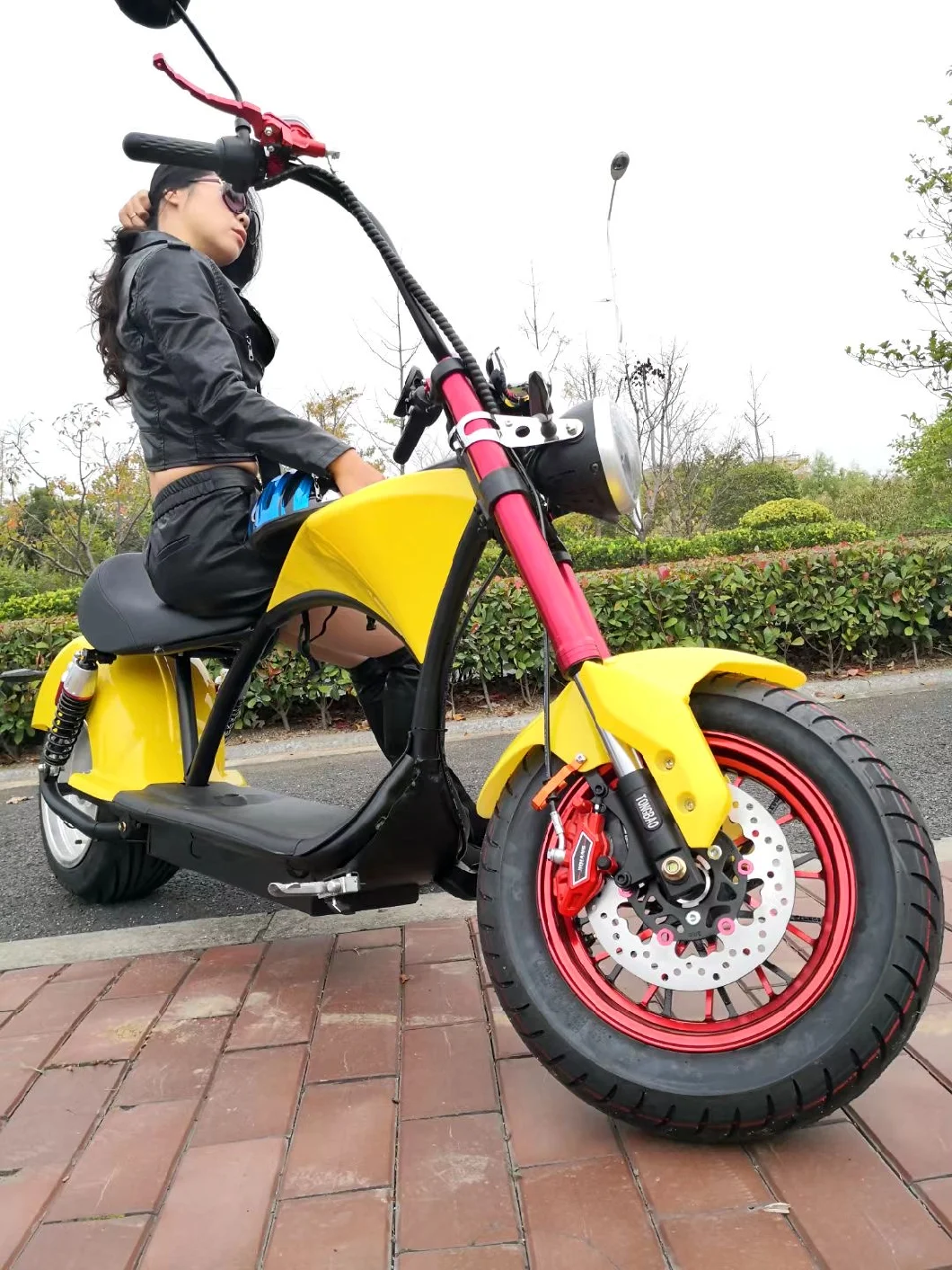 2021 Popular Har Style Electric Motorcycle Bike Four Wheels Electric Motorcycle for Sale