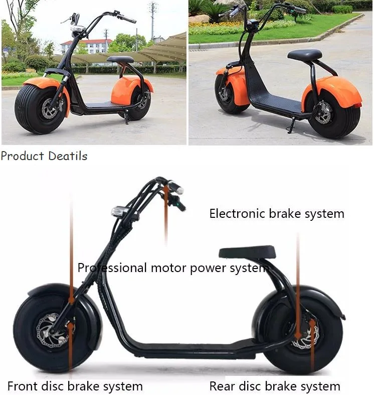 18inch LCD Display 60V 1000W Citycoco Scooter Electric Scooter with Seat Mobility Scooter E-Scooter