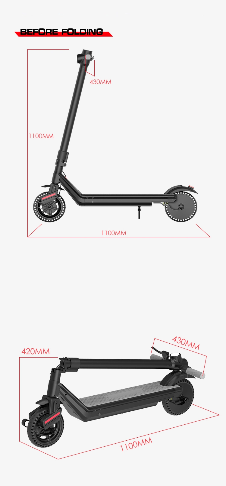 Hot Sale Cheap 2 Wheel Foldable Self Balancing Two Wheels Electric Scooter for Sale