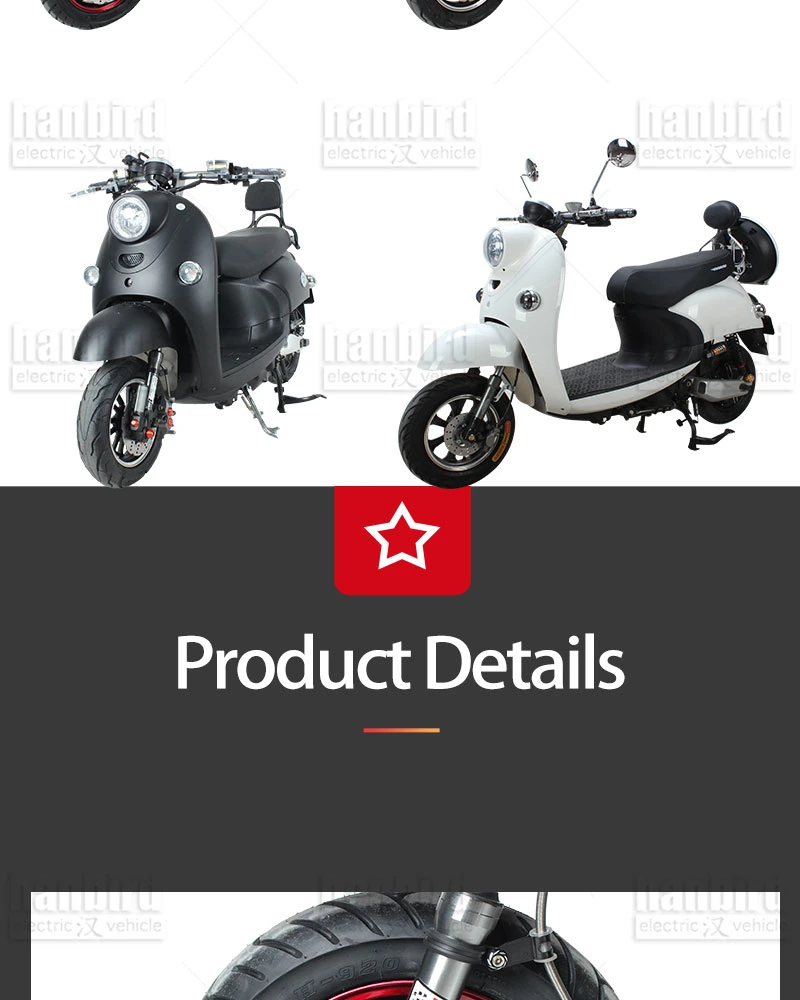 Good Looking Popular Electric Scooter 1000W 1500W 2000W Gk in Stock for Sale