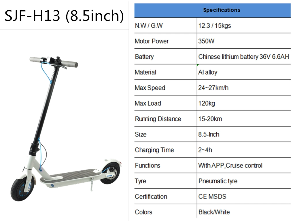 8.5inch Folding E Scooter Urban Cheap Mobility Electric Scooter with APP