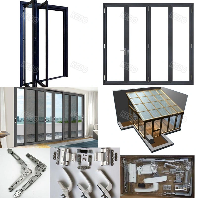 Aluminum Alloy Wood Grain Effect Windows with Different Types