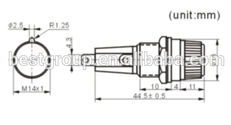UL1015 16AWG 32V 20A Waterproof Automotive Blade Fuse Holder