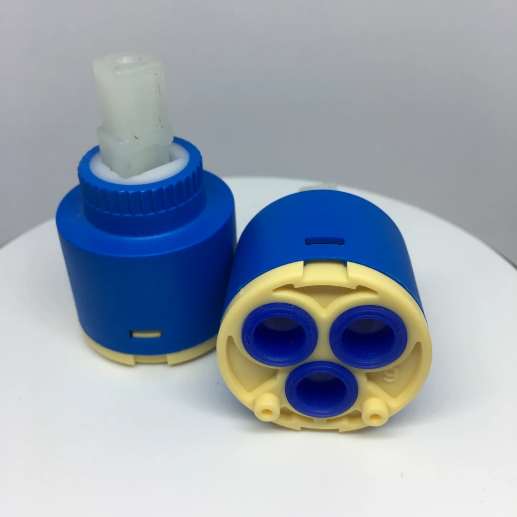 40mm Water Saving Plastic Ceramic Faucet Cartridge 3 Steps Ceramic Tap Cartridge (C40P1-2/3)