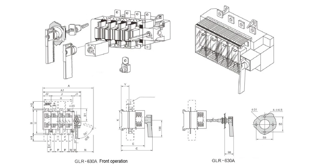Isolation Switch with Fuse/ Manual Changeover Switch with Fuse/ Load Break Switch with Fuse