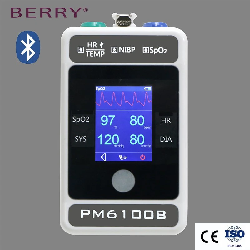 Medical Equipment ICU Monitor Price Multi-Parameter Patient Monitor White Patient Monitor Blood Pressure, Pulse Rate, ECG, SpO2, Respriation, Heart Rate
