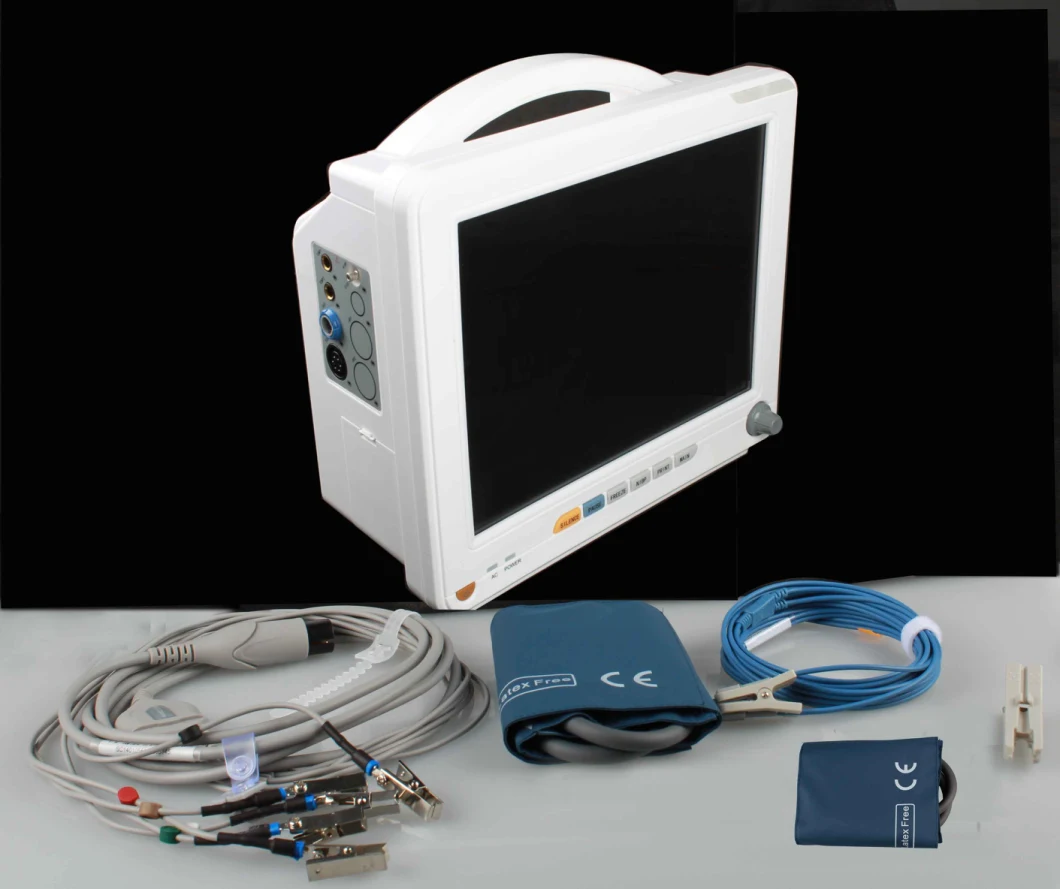 Cheap Price 15 Inch ECG Portable ICU Multiparameter Patient Monitor