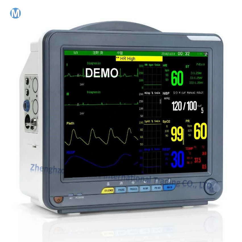 12 Inch Touch Screen ECG Multi-Parameter Patient Monitor