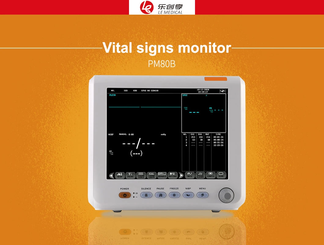 Cheap Portable Vital Signs Monitor NIBP SpO2 Patient Monitor in Hospital for Adult Chirdren Neogenesis