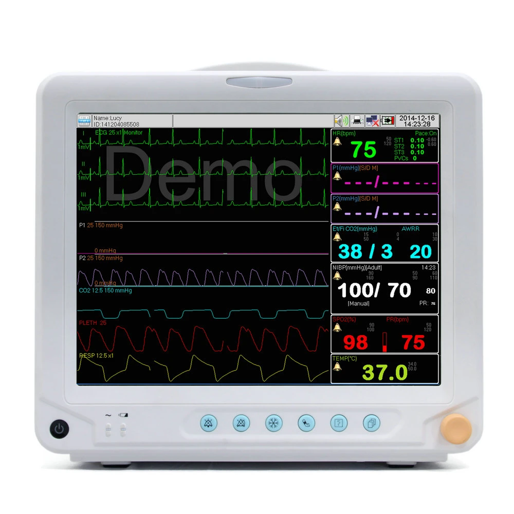 Promotion Lowest Price Multi Parameters Patient Monitor/Cardiac Monitor Hospital/Clinic Equipment