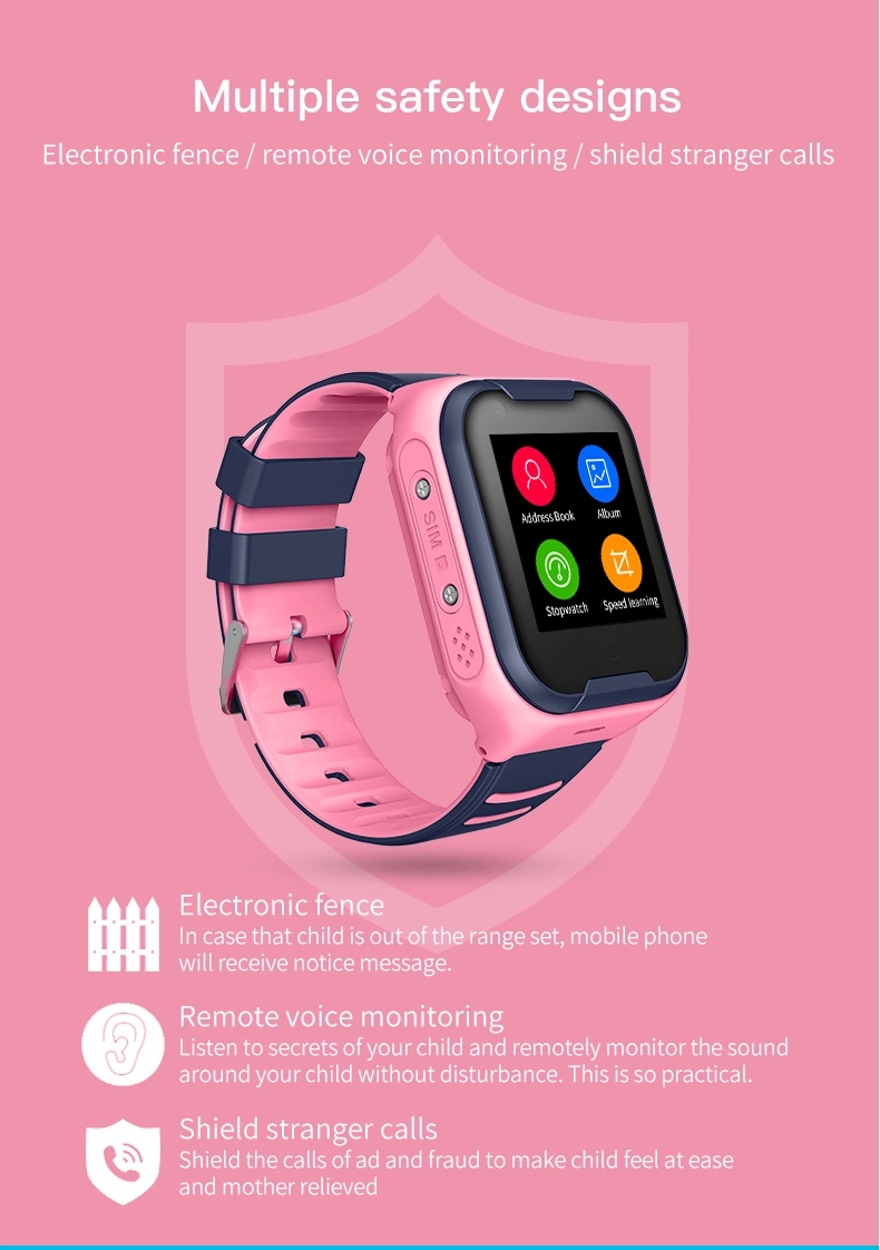 GPS WiFi Tracking Remote Monitoring Sos Kid Smart Watch Kt11
