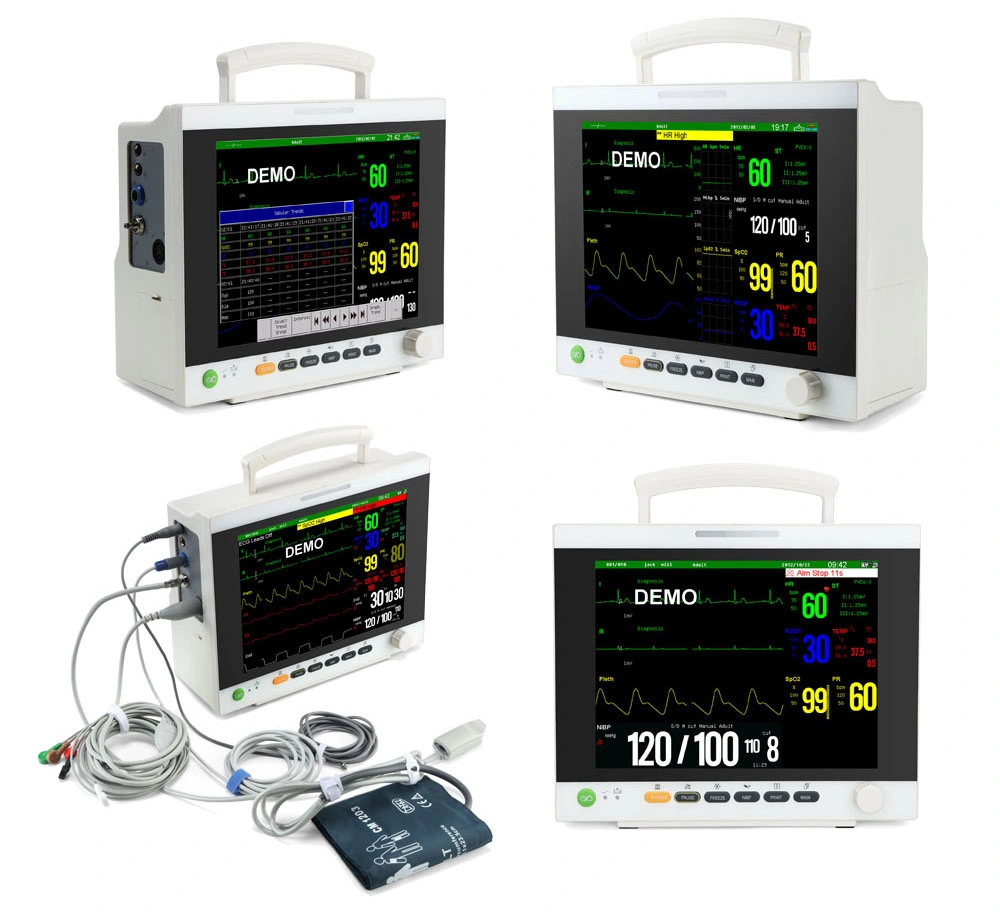 Veterinary Pet Patient Monitor, (BW3B-V) Multi-Parameter Vital Signs Monitor, Portable Vital Sign Veterinary Monitor