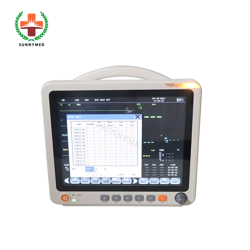 Sy-C005t Hot Sale Cheapest Touch Screen Multi-Parameter Patient Monitor
