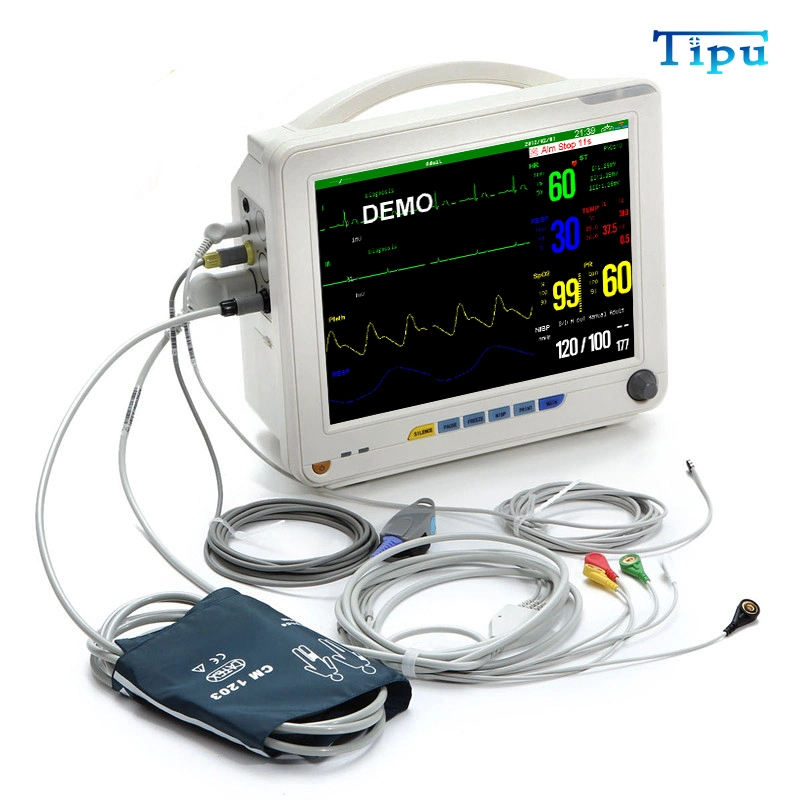 Factory Price 12 Inch TFT LCD Screen Multi-Paremeter ICU Cardiac Patient Monitor