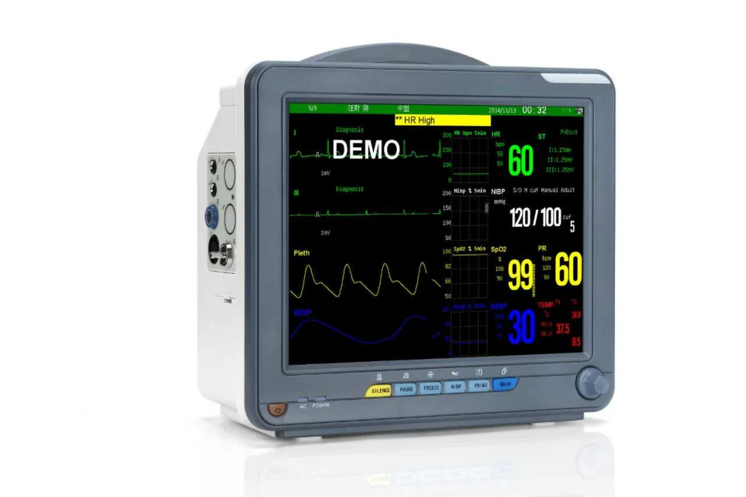 High Quality Multi-Parameter Neonates Children Adults Cardiac Human Animal Patient Monitor for Hospital