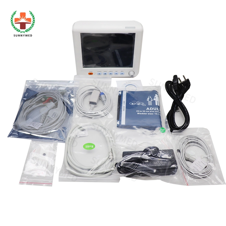 3/6/8 Parameters Patient Monitor Vital Signs Monitor for Hospital Sy-C004c