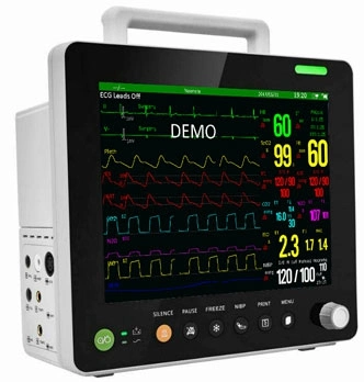 6 Multi-Parameters Medical Patient ICU Bedside Monitor