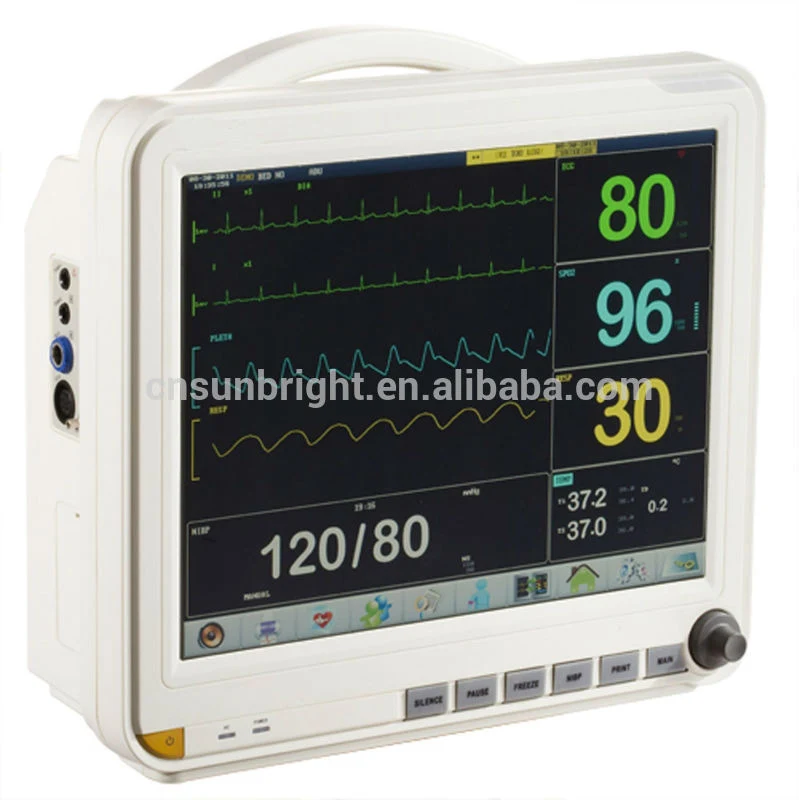 Portable Patient Monitor Vital Signs Monitor ECG SpO2 NIBP Hospital