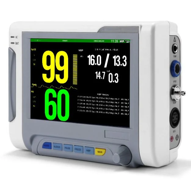 Manufacturer Hospital Portable 15' Inch Multiparameter Vital Sign ICU Bedside Patient Monitor