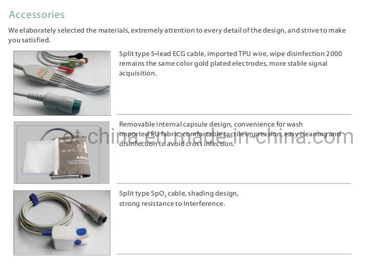 in Stock ICU Vital Signs Monitor Hospital ICU Multichannel Patient Monitor