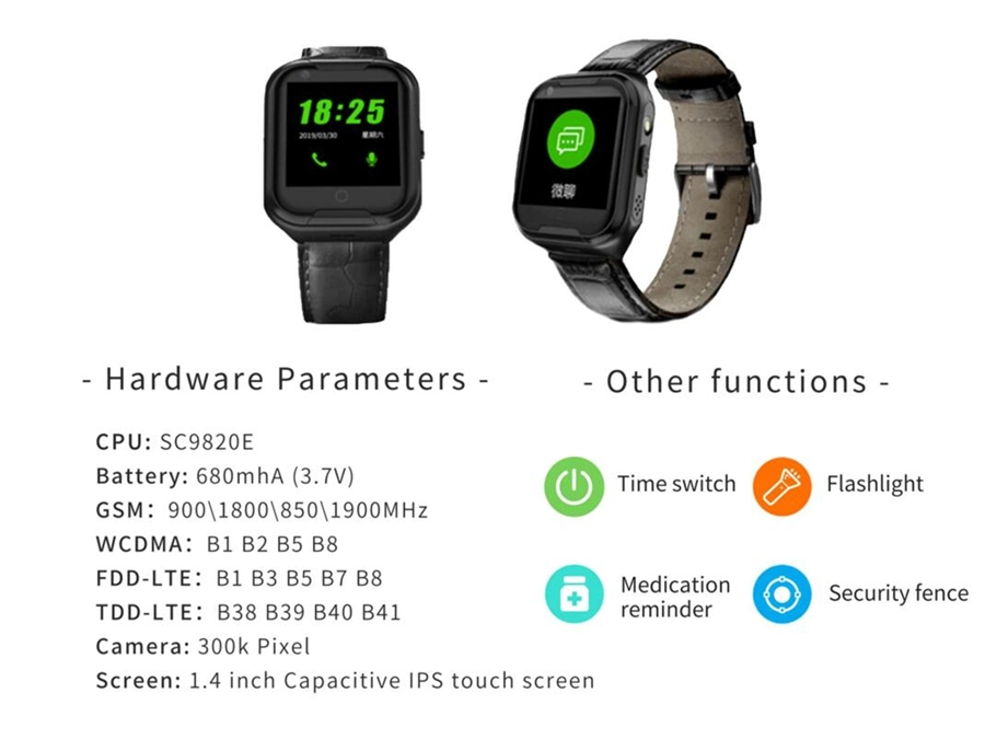 Fitness GPS Sos Smart Watch Heart Rate Monitoring Health Tracking