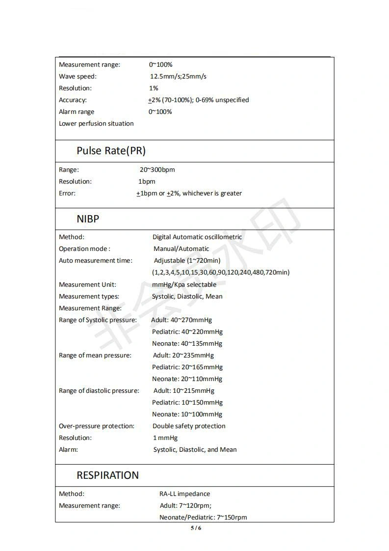 ECG Cardiac Patient Monitor 15 Inch Cheap Patient Monitor/Patient Monitor Manufacture